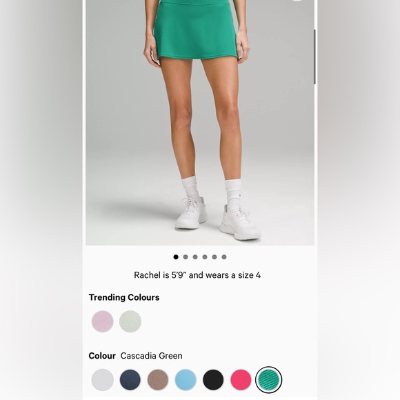 🆕 lululemon🍋Align High-Rise Skirt Colour Cascadia Green - Picture 5 of 10